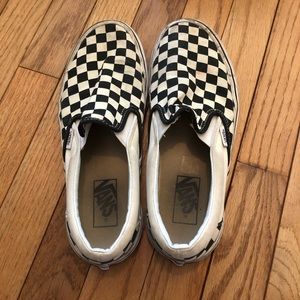 Black and White Checkered Vans
